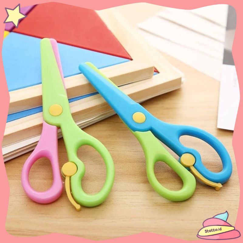 

Gunting Balita Kids Tin Hao Full Plastik 2 Warna Gunting Kertas Safety Scissors Gunting Plastik Anak Pemotong Kertas
