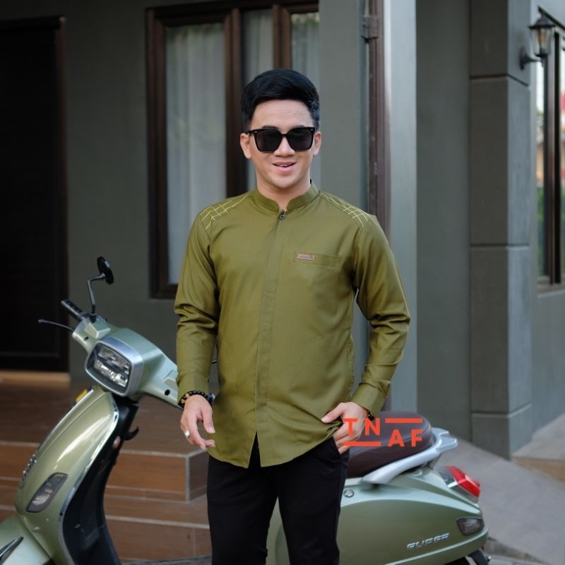BAJU KOKO MUSLIM PRIA TERBARU MOTIF RUBBY ORIGINAL TANAH ABANG FASHION