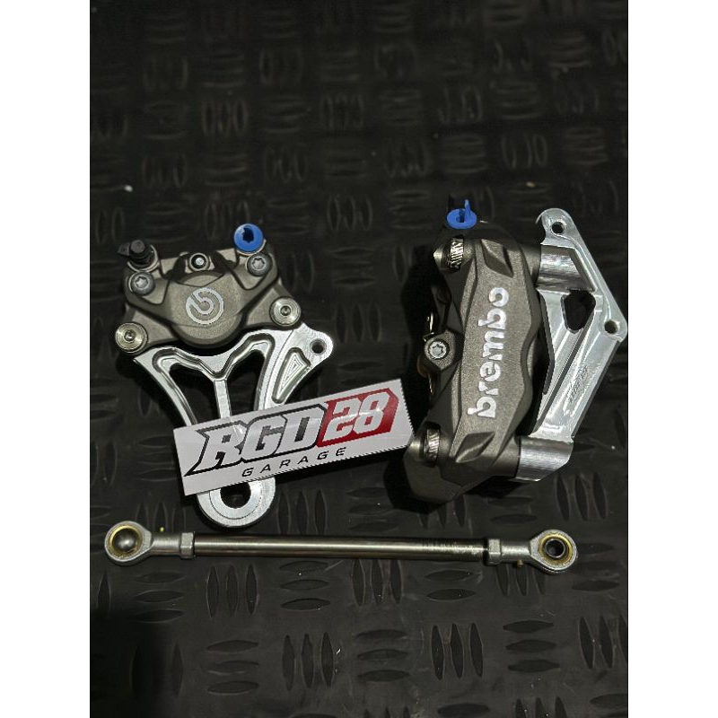 kaliper brembo M432 original set bracket pnp ninja r ss