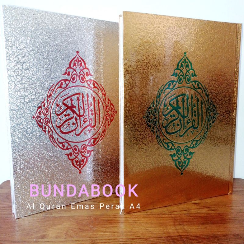 Al Quran Emas Cover Gold Quran besar A4 Hardcover Quran Besar Emas