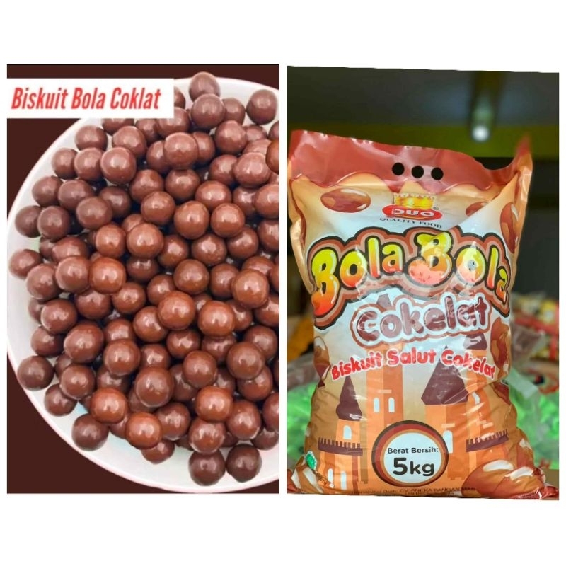 

Bola Bola Cokelat/DUO Biskuit Bola Bola Cokelat 500gram