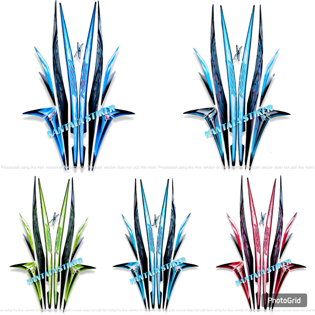 STIKER STRIPING MOTOR YAMAHA XEON KARBU 125 2010 2011 STANDAR FULL SET