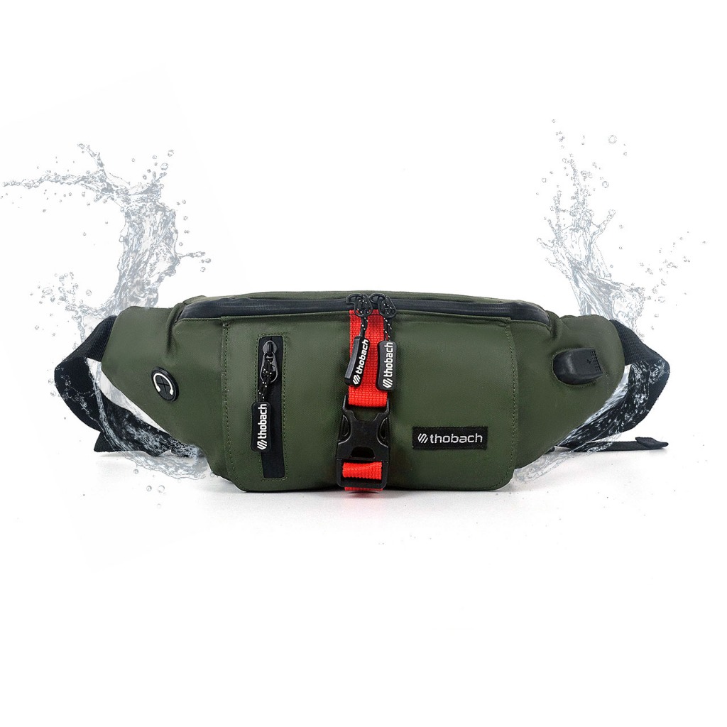 THOBACH-TAS WAISTBAG WATERPROOF DAVINCI TAS DADA PRIA TAS PINGGANG ANTI AIR SHOULDER BAG