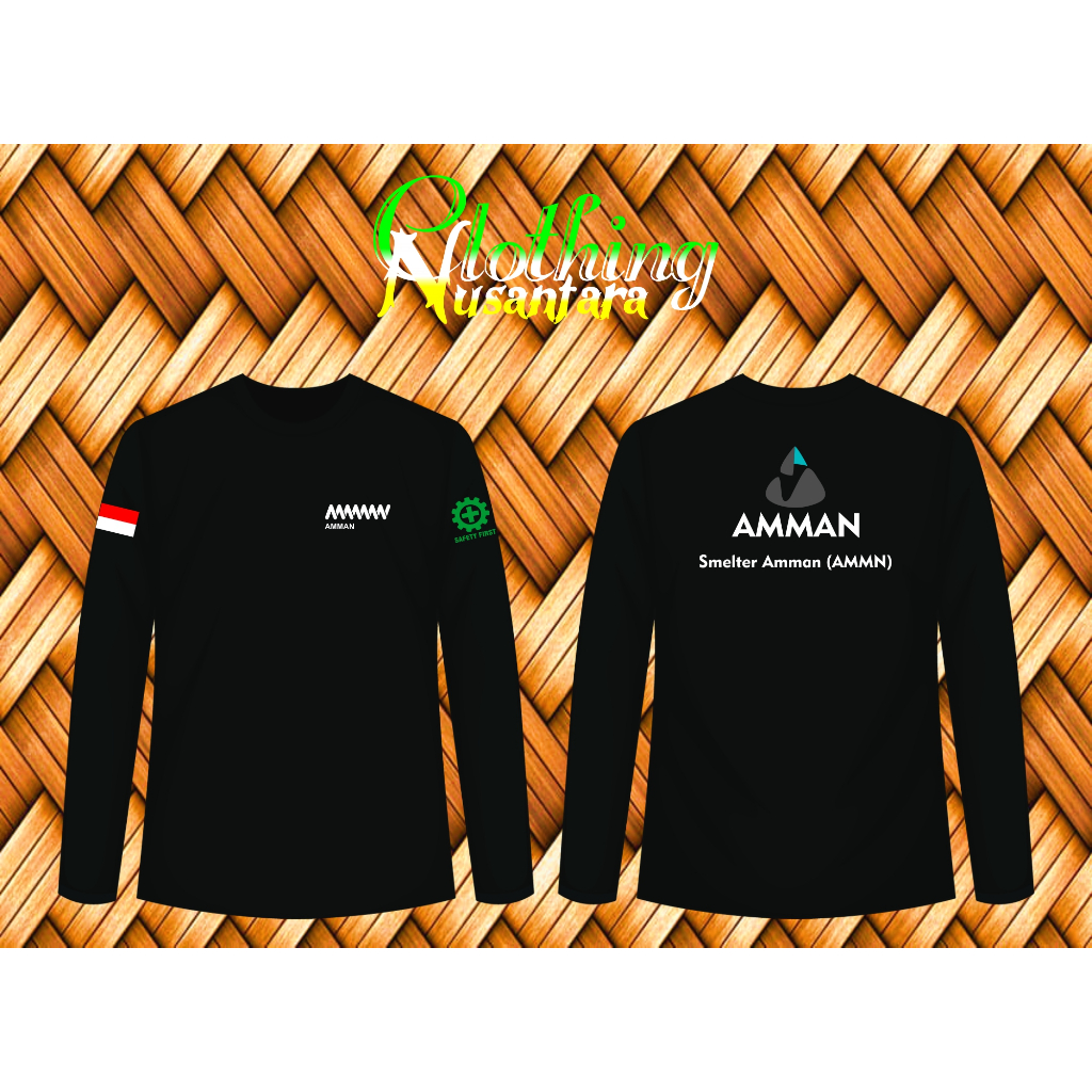 KAOS SMELTER AMMAN #KaosSablonLenganPanjangPremium
