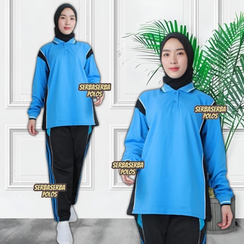 Baju Olahraga set training / setelan baju Olahraga / Seragam olahraga wanita / Kaos Kerah Pria dan a