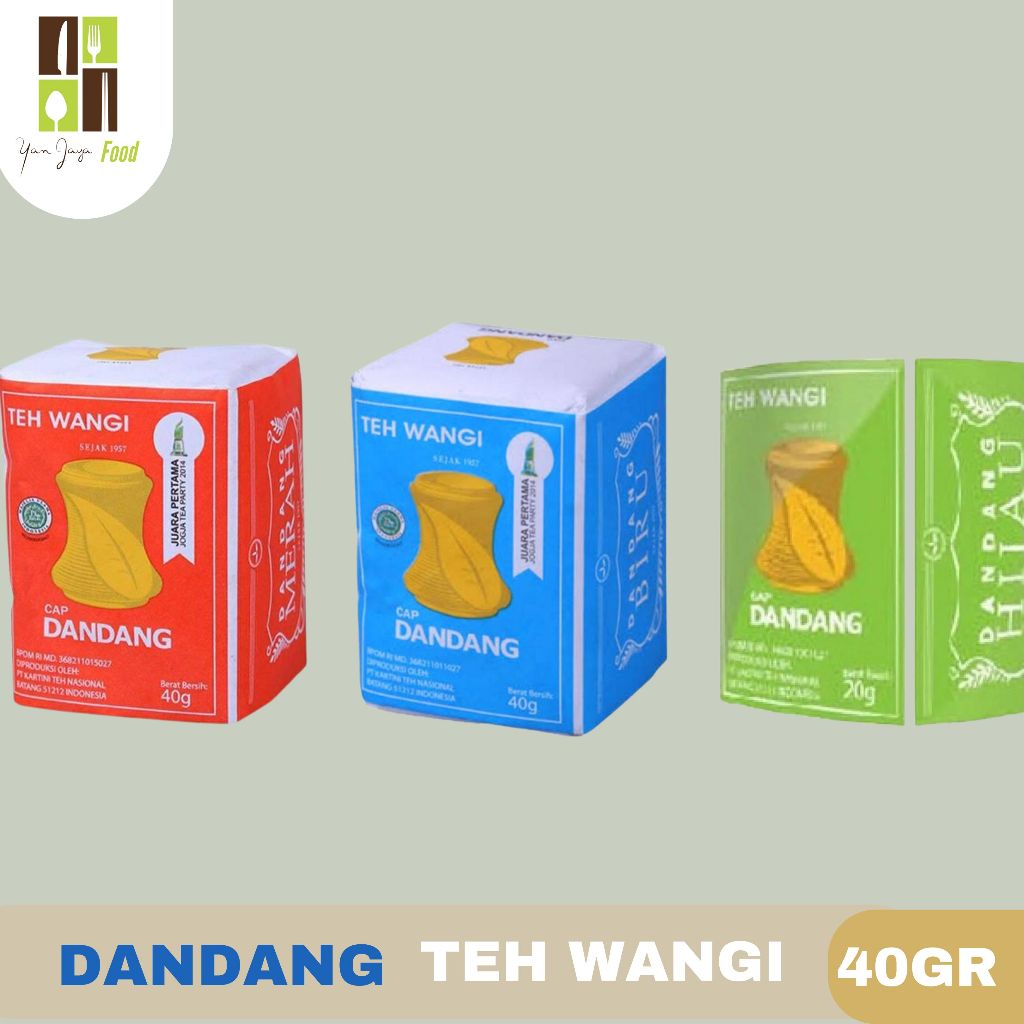 

Teh Dandang Merah / Teh DanDang Biru / Teh DanDang Hijau/ Teh Bubuk / Teh Tubruk Wangi Kemasan 40gr 1PAK 10PC