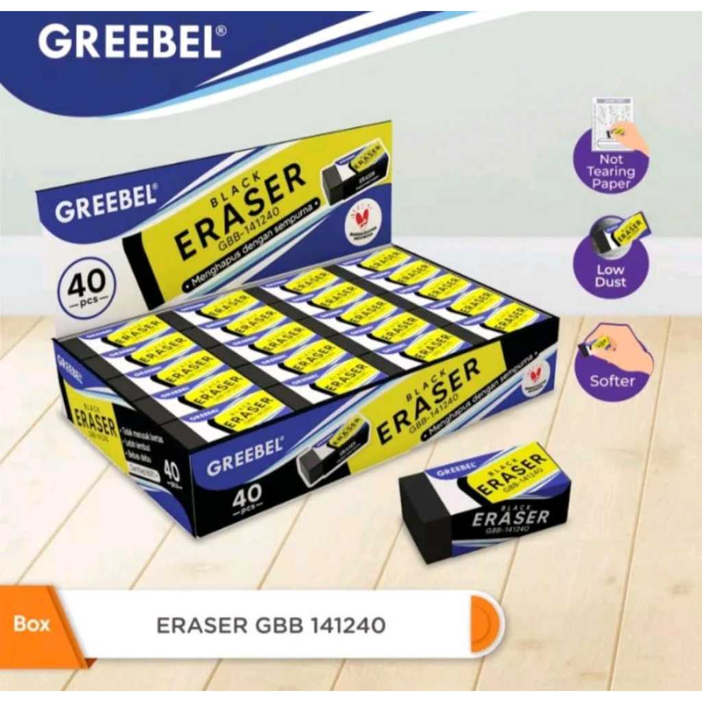 

PENGGHAPUS GREEBEL ERASER GBB-141240 HITAM TERMURAH