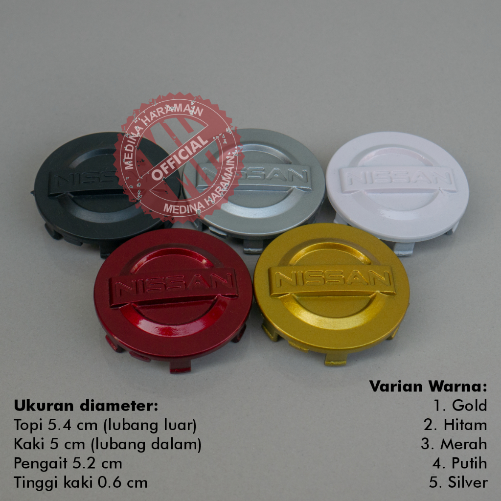 TUTUP DOP VELG NISSAN XTRAIL EVALIA JUKE MARCH GRAND LIVINA 5.4 COVER AS RODA WHEEL HUB CENTER CAPS
