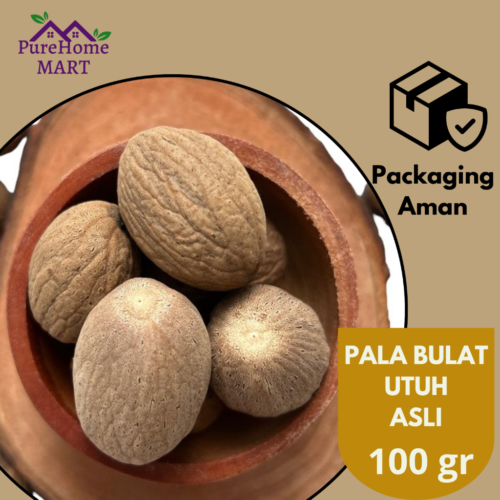

Pala Bulat Asli / Nutmeg 100gr