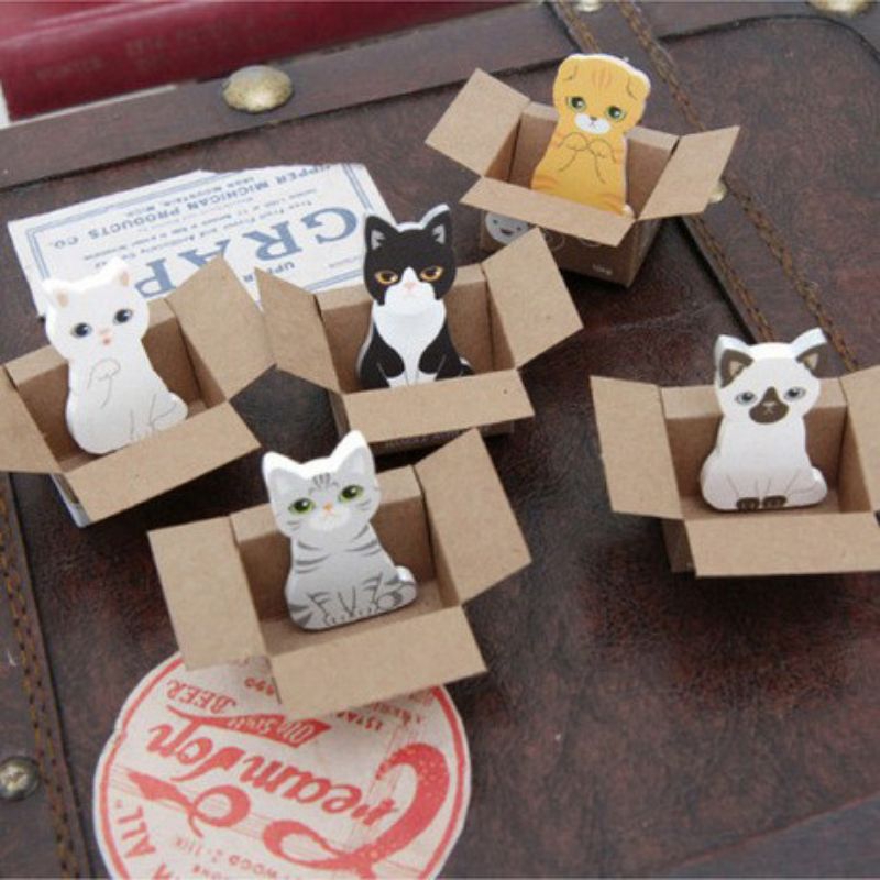 

Memo sticky notes Motif Kartun Kucing