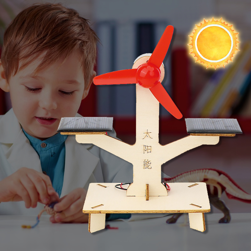 Kit Edukasi Pembangkit Listrik Solar Cell Kipas Tenaga Matahari Solar Cell Panel Surya