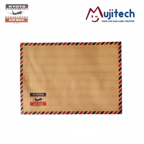 

10 LEMBAR AMPLOP FOLIO TALI 310 KYOTO COKLAT JETMAIL AIRMAIL
