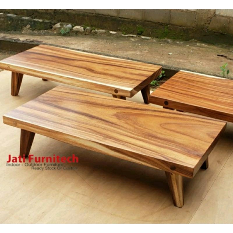 pesanan meja lesehan kayu suar 120x60
