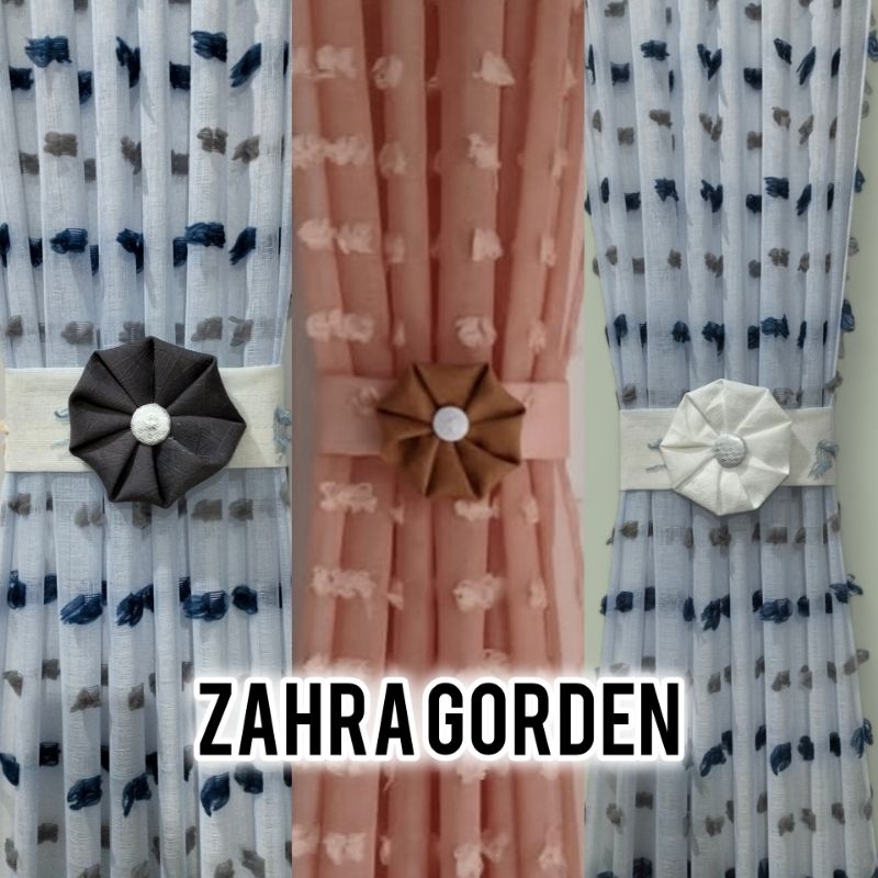 Gorden jendela kupu kupu ruby ikat pita jendela minimalis/Gorden jendela ikat pita