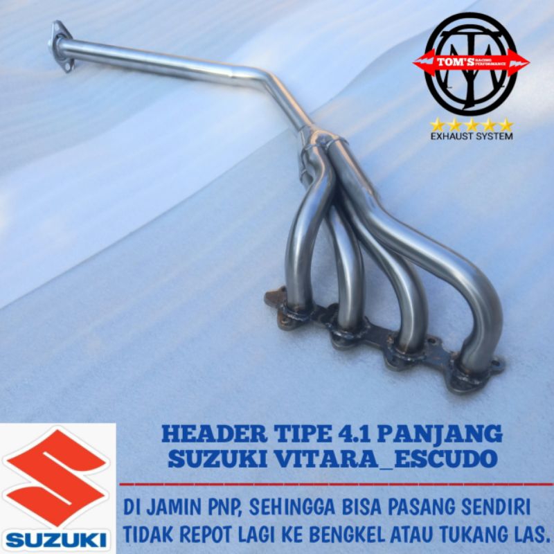 HEADER 41 KNALPOT SUZUKI VITARA, ESCUDO