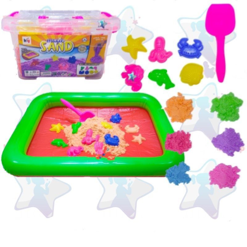 Mainan Pasir Ajaib (Set) Magic Sand 1kg