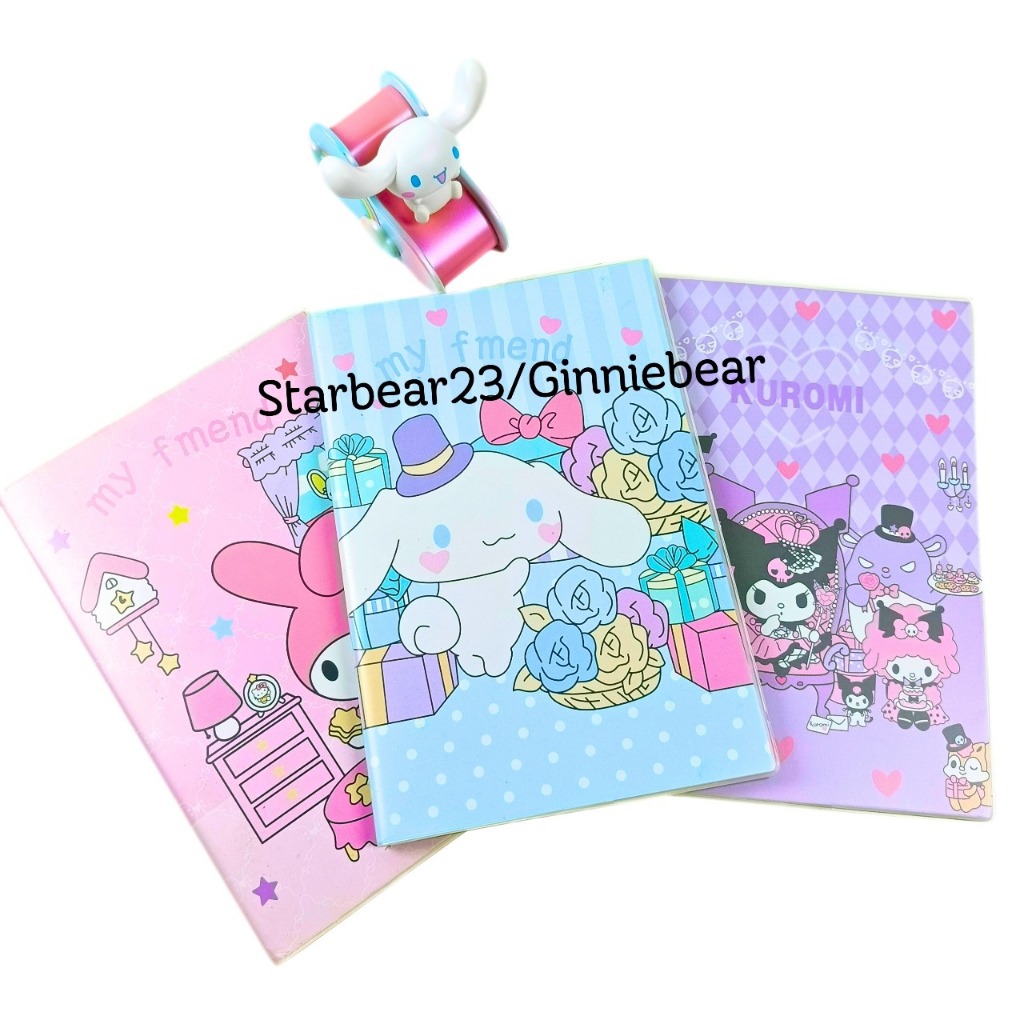 

Buku tulis sampul motif Sanrio Kuromi Cinnamoroll size A5