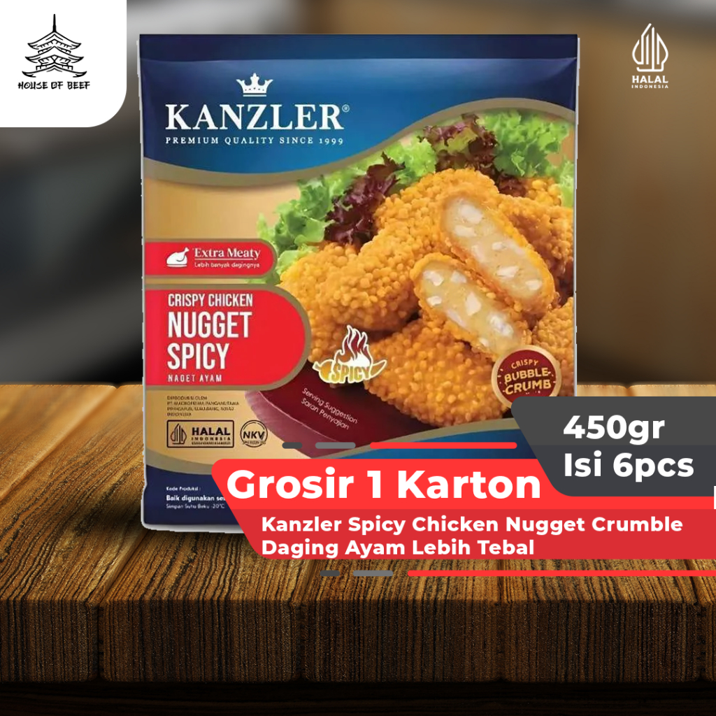 

Kanzler Crispy Chicken Nugget 450gr x 6 pcs