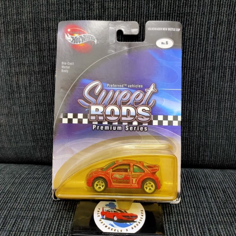 HOT WHEELS 100% VOLKSWAGEN NEW BEETLE CUP SWEET RODS PREMIUM SERIES  RARE