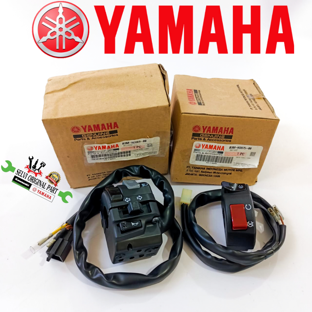 SAKLAR LAMPU STOP ENGIN KANAN KIRI WR 155  B3M-H3975-00& B3M-H3969-00 YAMAHA ORIGINAL