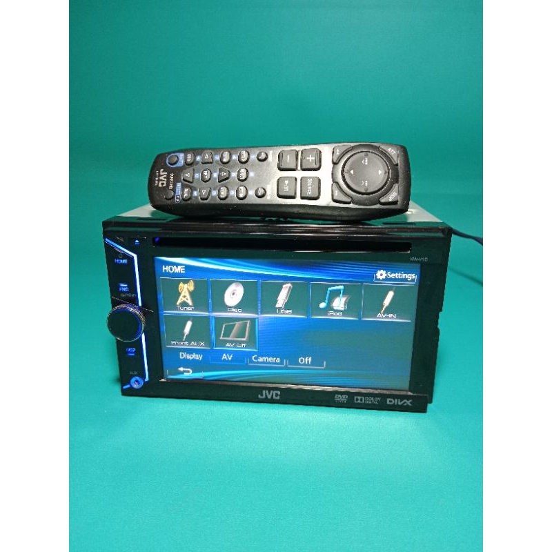 Head Unit Doubledin JVC seri KW-V10H DVD USB Radio Logo HONDA Audio Mobil