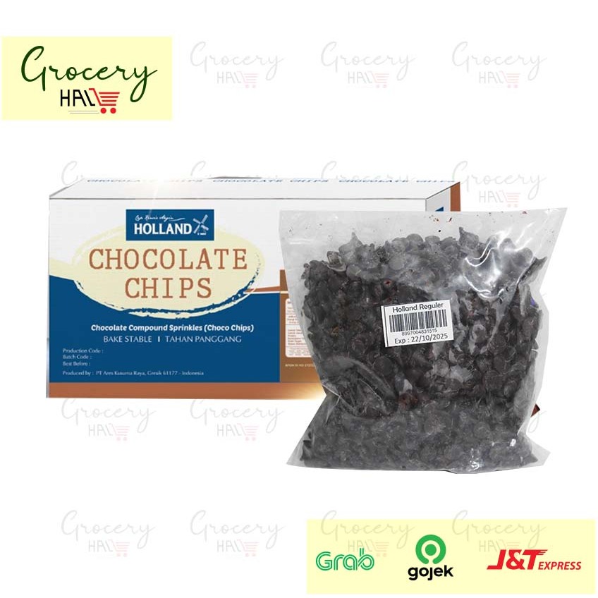 

HOLLAND CHOCOCHIPS BAKESTABLE 250 GRAM - COKELAT CHIPS