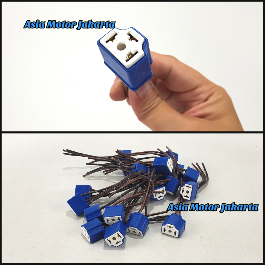 Socket Lampu H4 - Soket Lampu Utama H4 24V - Bagus - All Truck