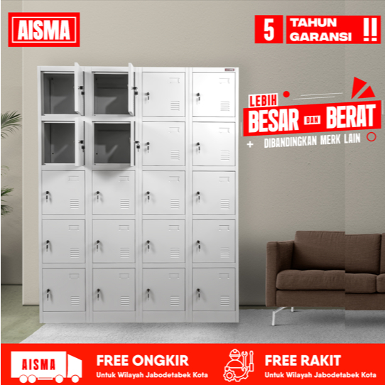 AISMA Loker 20 pintu - Loker Sekolah Loker Karyawan