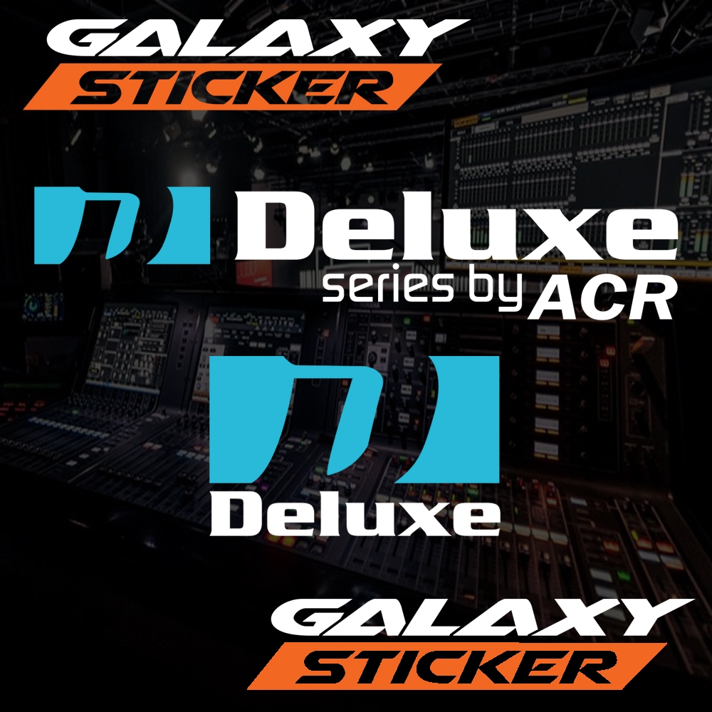 

cutting sticker hardcase sound system delux by acr.stiker box audio speaker logo deluxe series