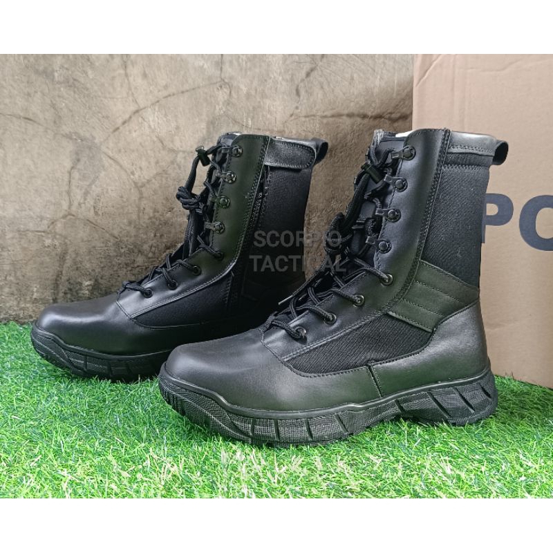 Sepatu PDL POLRI Jatah Asli Hitam 2024/Sepatu PDL Pendidikan POLRI