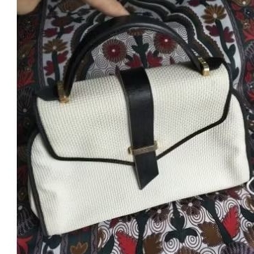 tas Handbag putih Ysl preloved