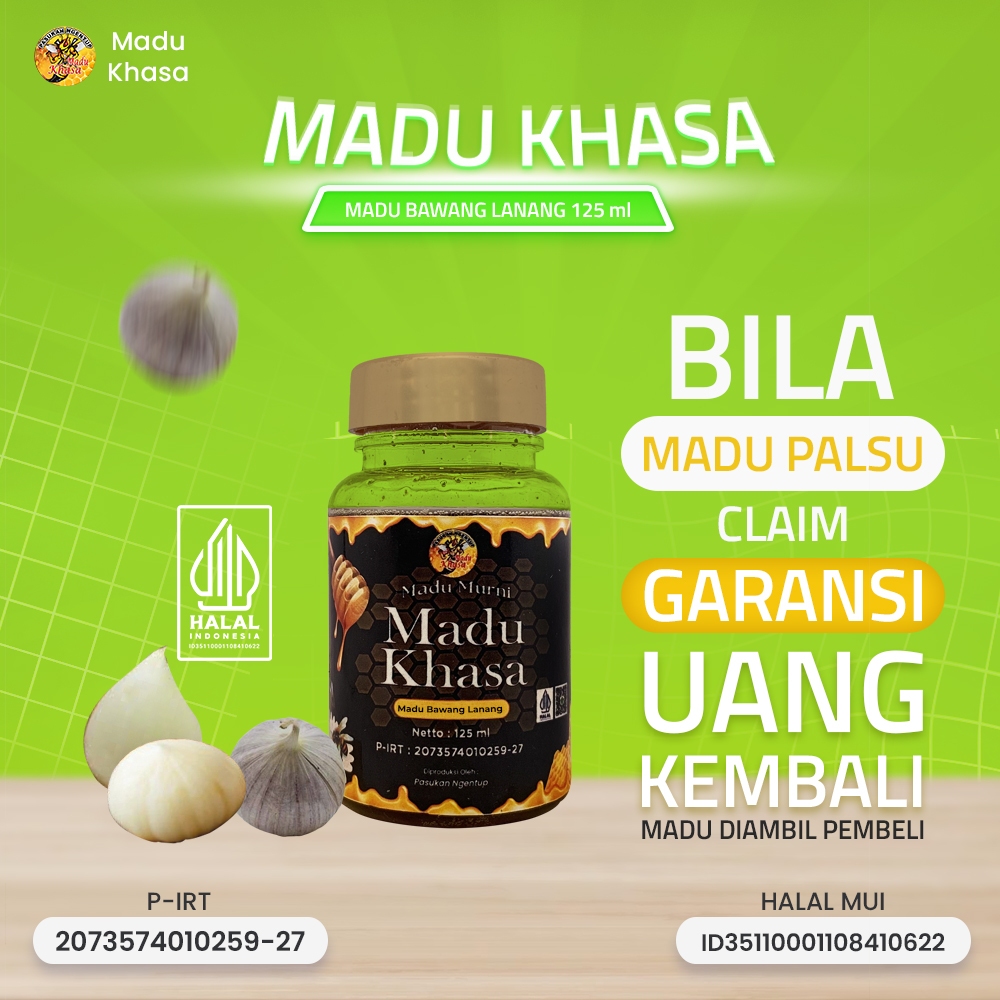 

Madu Bawang Lanang Asli | 100% Alami | Penambah Stamina & Imun Tubuh – MADU KHASA 125 ML