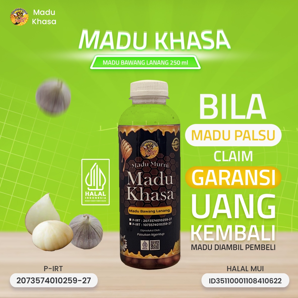 

Madu Bawang Lanang Asli | 100% Alami | Penambah Stamina & Imun Tubuh – MADU KHASA 250 ML
