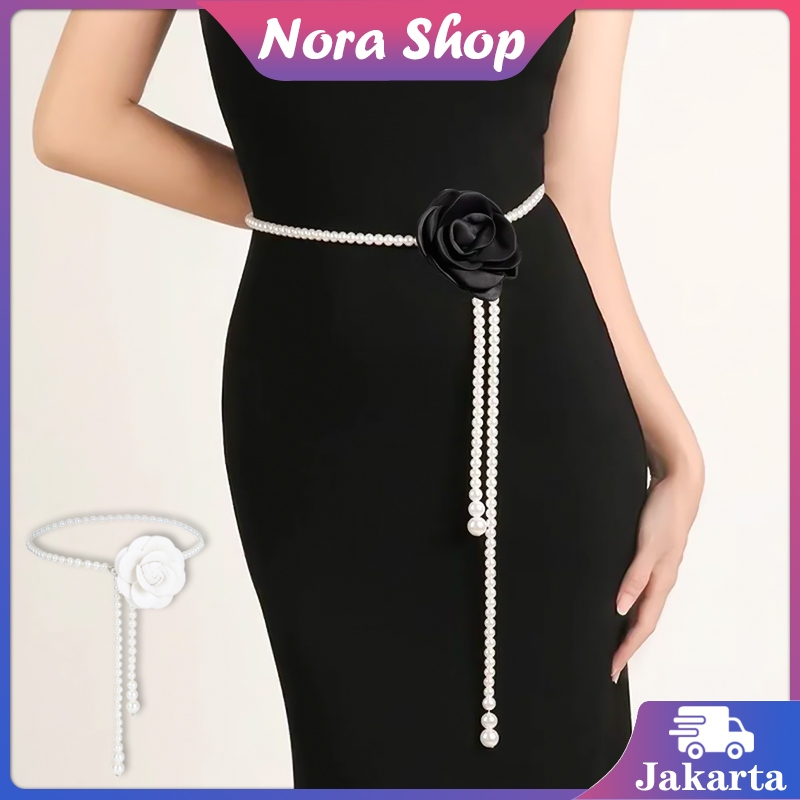Ikat Pinggang Rantai Mutiara Belt Rantai Ikat Pinggang Wanita Fashion Untuk Dress