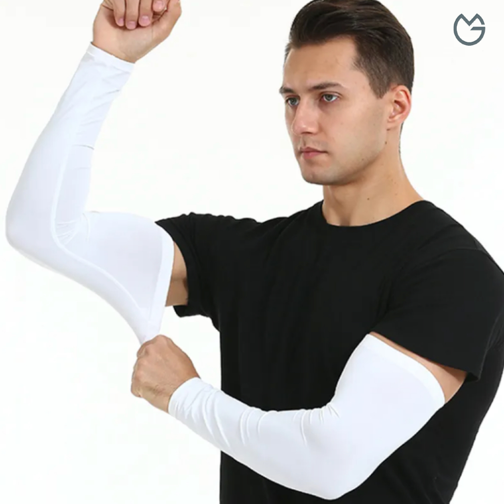 Manset Tangan Pria Wanita Emga MT1H Panjang Polos Pelindung Lengan Pendek Arm Sleeves Unisex Muslima