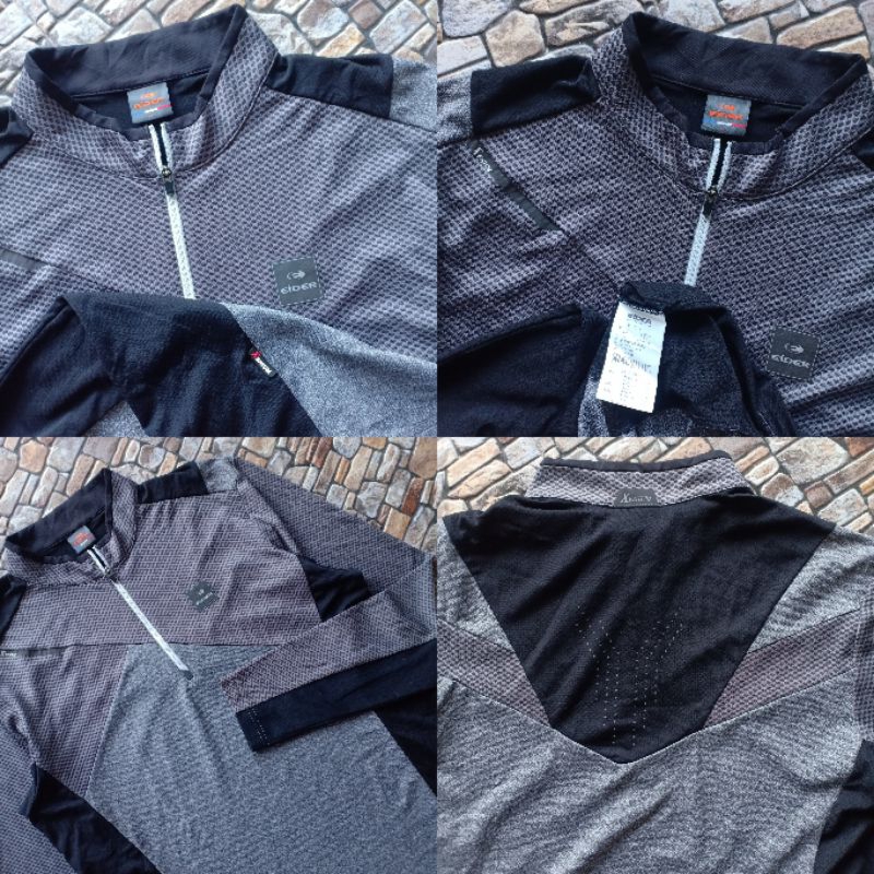 Kaos Eider Baselayer outdoor preloved original, Kaos outdoor Jersey Hiking Mountain big print origin