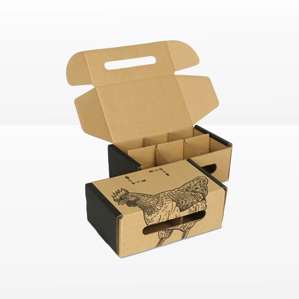 

(25 pcs) Box Packaging Telur Isi 6 Kardus Telur Sekat 6 Dus Taru Endog Ayam 14x9x6cm