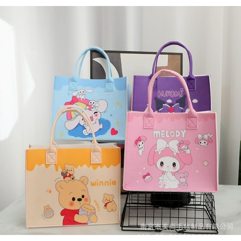 Totebag karakter / Tote Bag Karakter / Tote bag anak / Totebag wanita / Tas jinjing / Tas anak perem