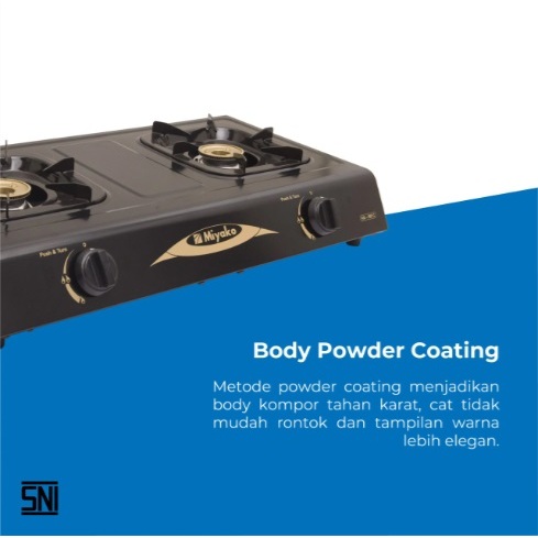 Miyako Kompor Gas KG-302C Kompor Gas 2 Tungku Miyako KG 302 C