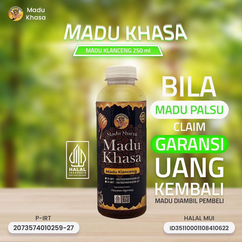 

Madu Klanceng Murni | 100% Alami – MADU KHASA 250 ML