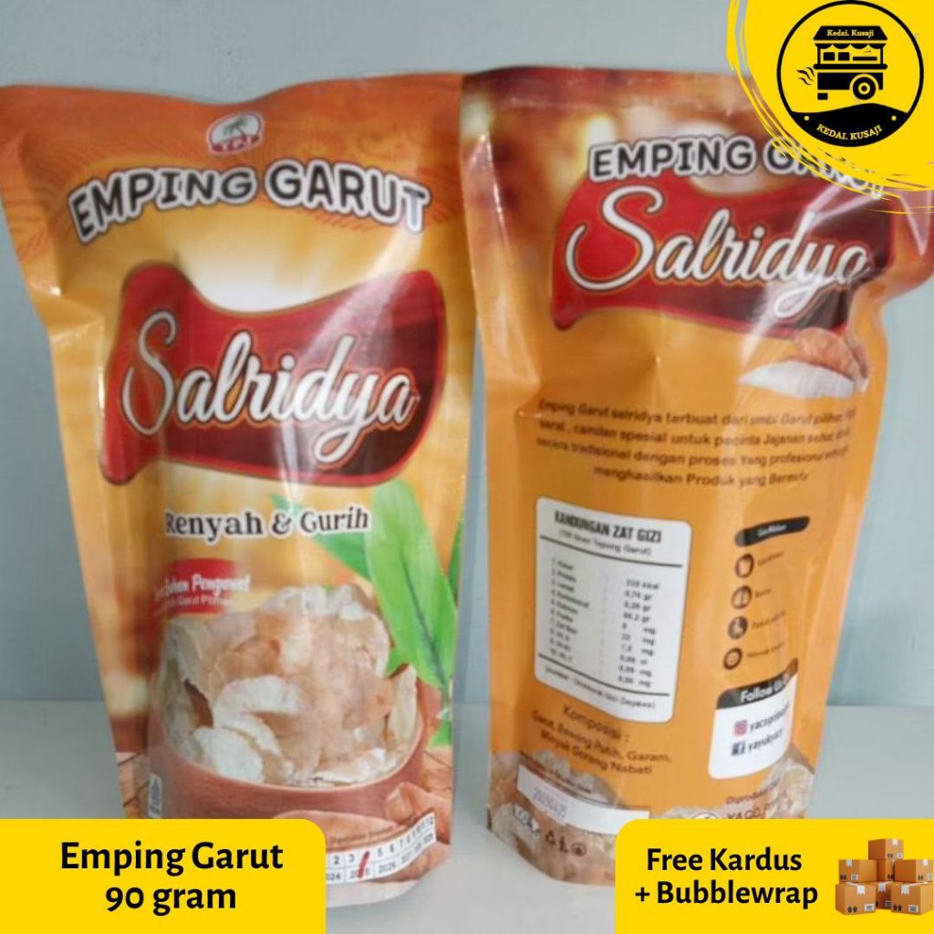 

Emping Garut Salridya/Camilan Tradisional Berjuta Khasiat