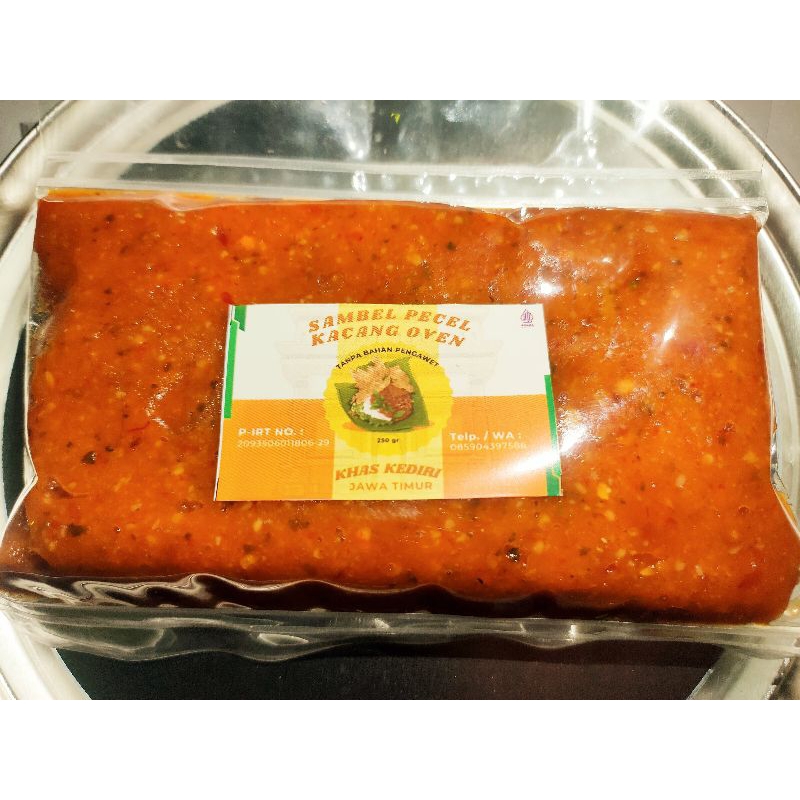 

SAMBEL PECEL KACANG OVEN 250gr Pedas Manis KHAS KEDIRI