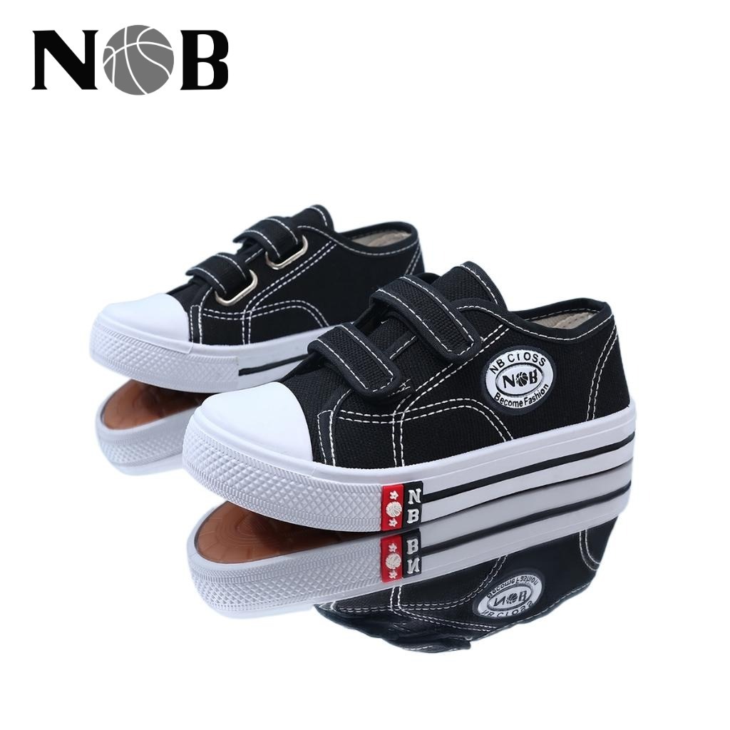 N BOLA B SHOES NB CROSS Sepatu Sekolah NB Anak TK Dan SD Model Perekat  Cewek Cowok Size29-38