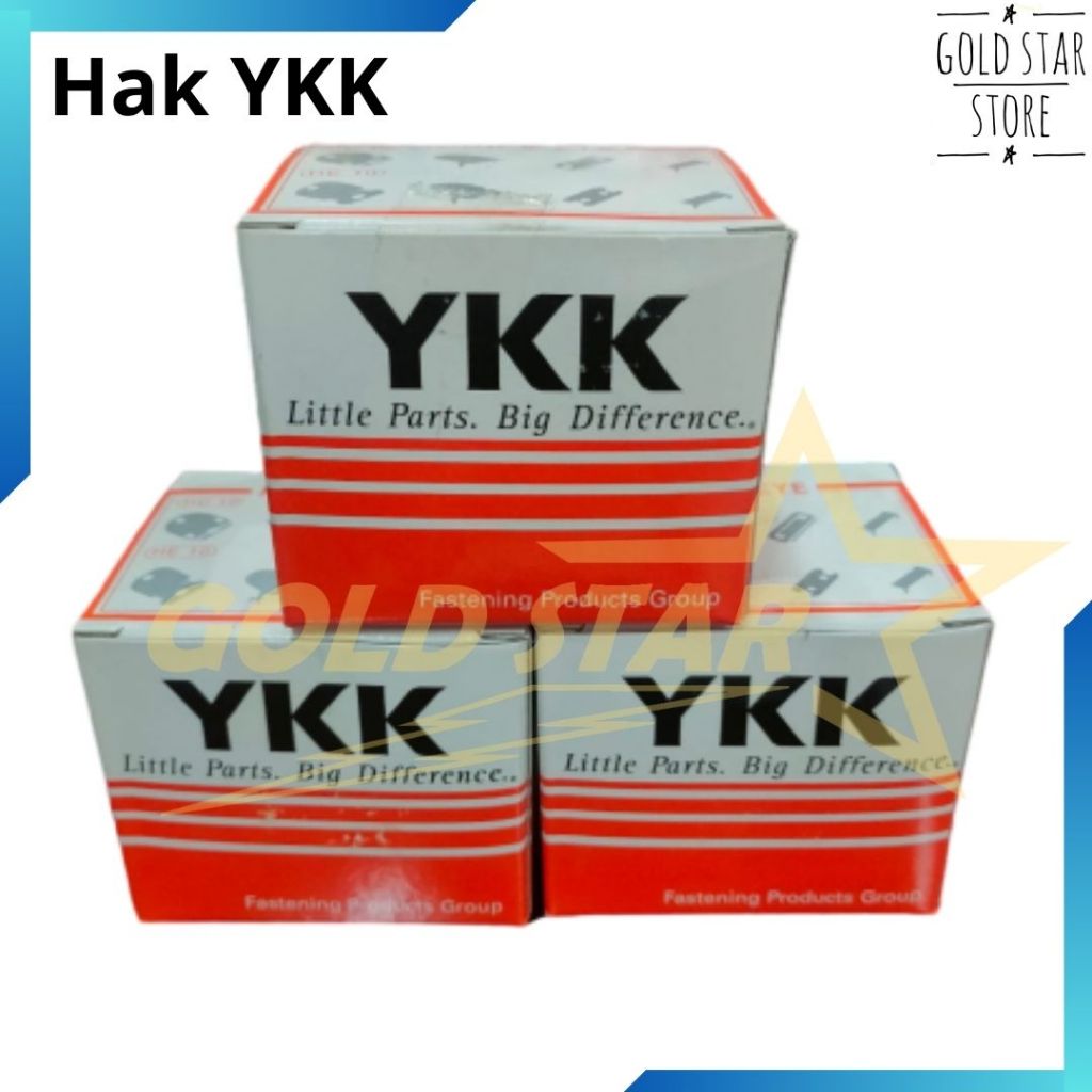 Hak Jahit Tanam YKK Hak YKK HE Kaitan Celana Kancing Kait Rok Isi 2 Gross Hak Ketok
