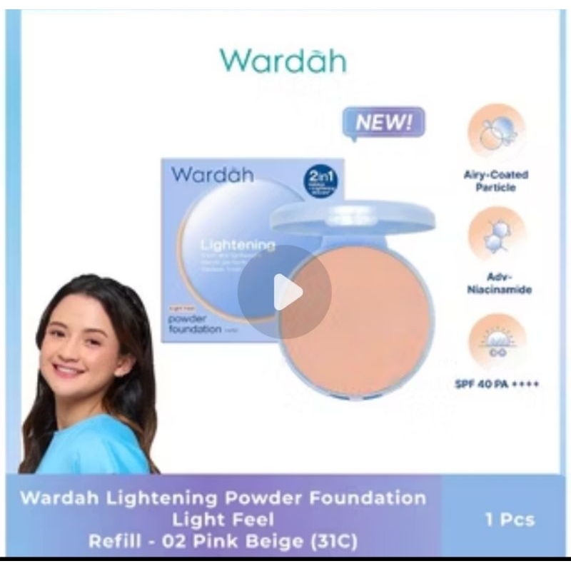 BEDAK REFil padat/promo bedak Wardah Refill