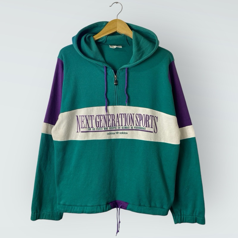 hoodie Halfzip adidas EL vintage color block second