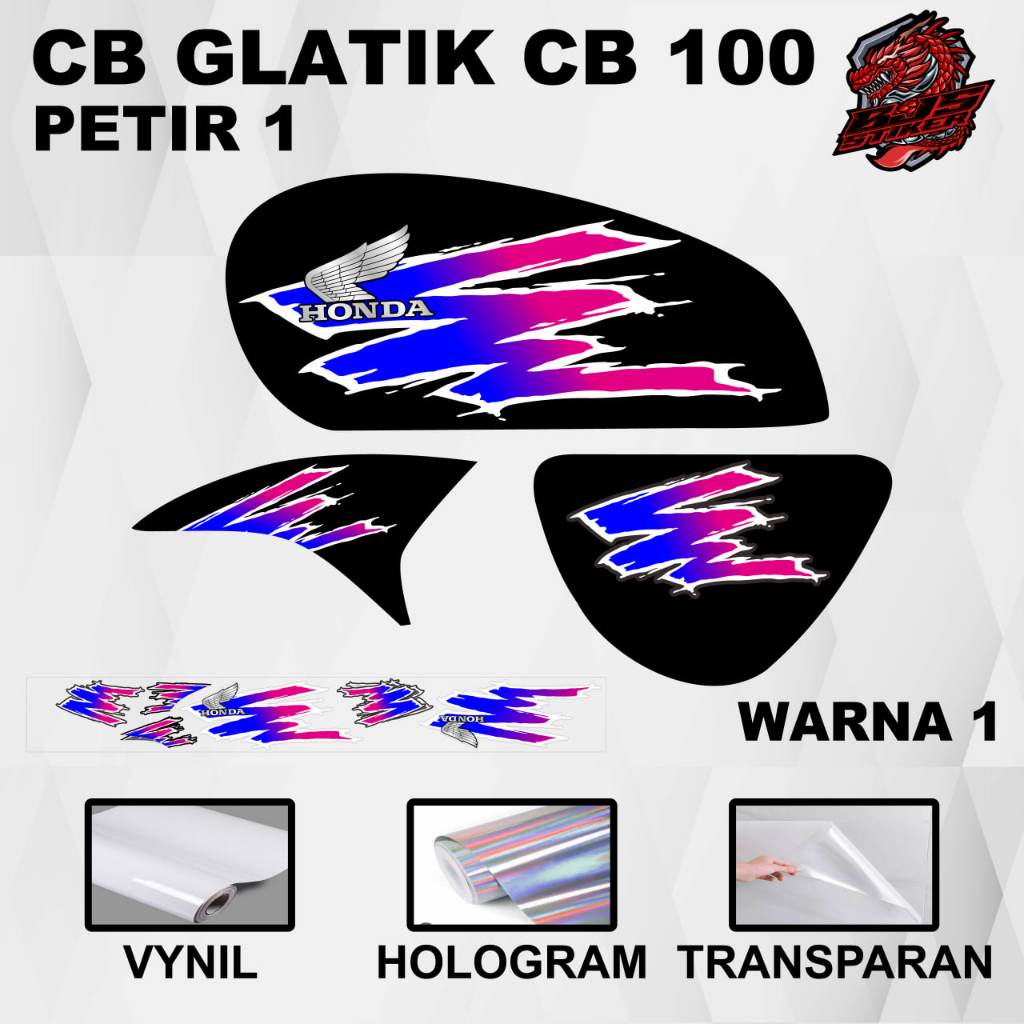 Stiker Sticker Striping Honda CB Glatik CB 100 - Stiker Sticker Decal Honda CB Glatik CB 100 motif p