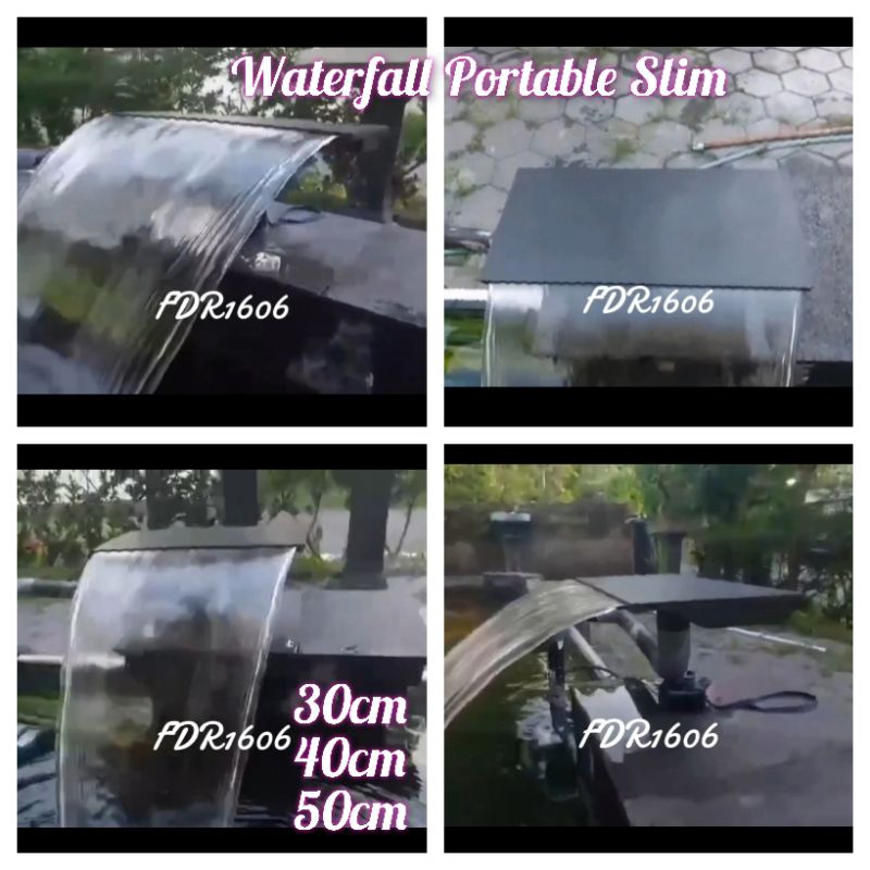 Waterfall Portable Slim SLIM Untuk Kolam Koi Air Terjun Air mancur Aquarium Bahan PVC Pipa 1inc 1 In