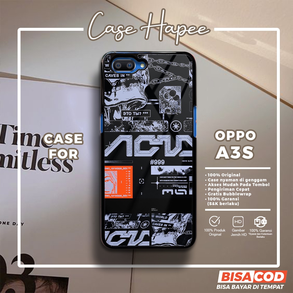 Case Oppo A3S Casing Oppo A3S [JPNR] Casehapee Case Glossy Case Aesthetic Custom Case Premium Softca