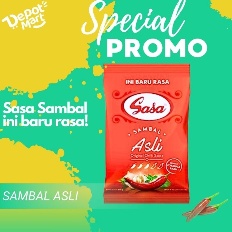 

PROMO Saos Sasa Sambal Asli Bantal 950gr